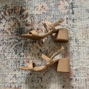 Gianni Bini Tan Low Block Heel